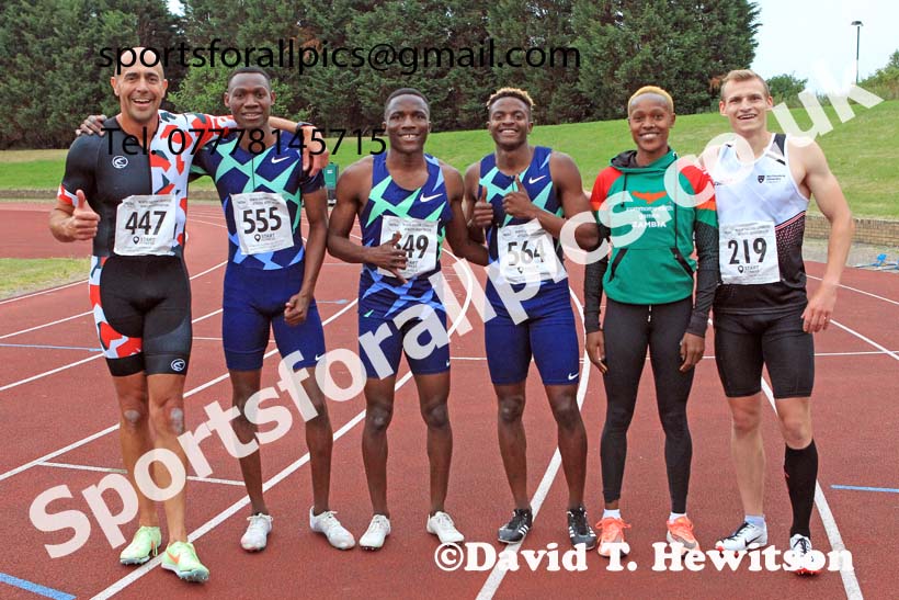 Zambian athletes, 2022 NEGP Monkton 5, Wednesday, July 20th. Photo: David T. Hewitson/Sports for All Pics